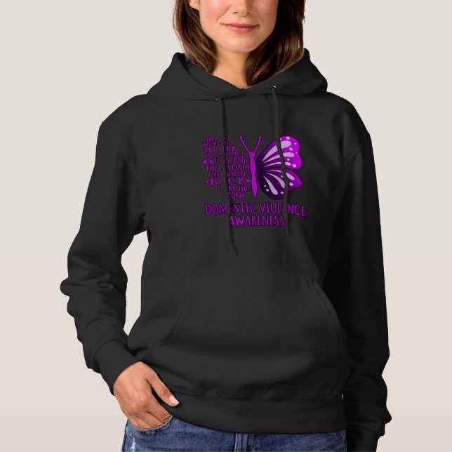 Stand against Domestic Violence hoddie Hoodie (Front)