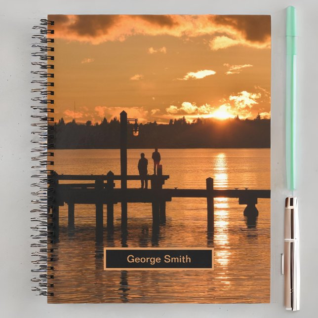 Stand and Watch the Sunset on the Lake  Notebook (Creator Uploaded)
