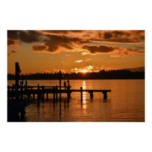 Stand and Watch the Sunset Poster