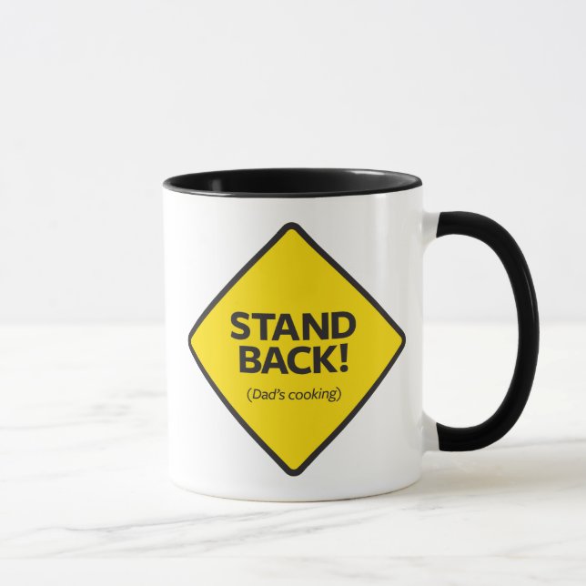 Stand Back (Dad's Cooking) Mug (Right)
