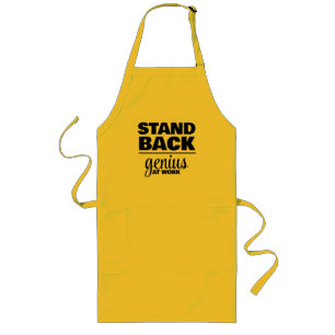 Stand Back! Genius at Work Long Apron