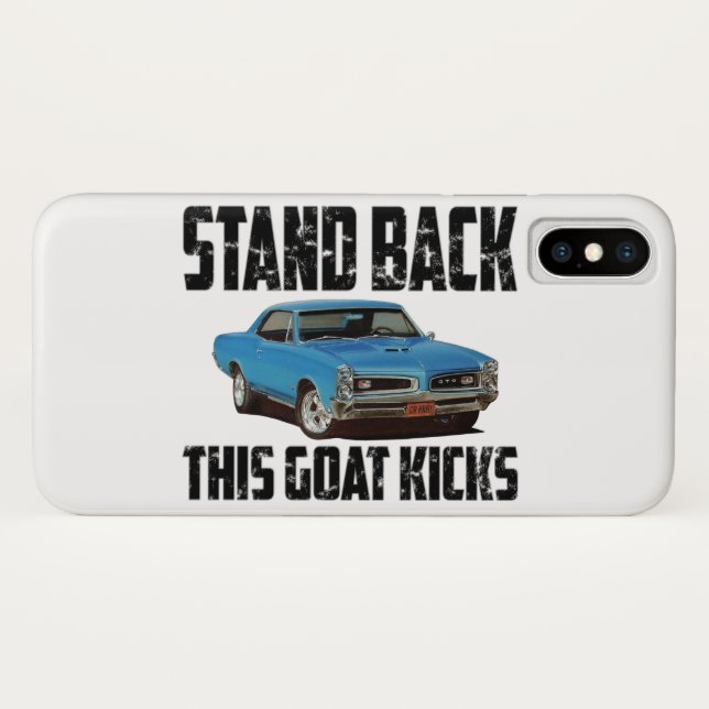 Stand Back This Goat Kicks Case-Mate iPhone Case (Back (Horizontal))