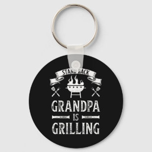 Stand Ck Grandpa Is Grilling Bbq Rbecue Fathers Da Key Ring
