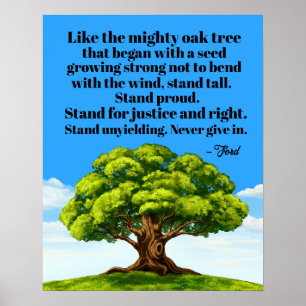 Stand for Justice and Right Poster