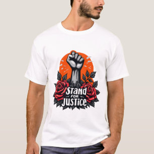 Stand for Justice, Strength in Adversity Design T-Shirt