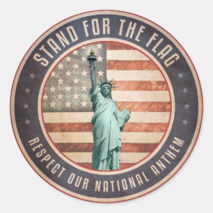 Stand For The Flag Classic Round Sticker