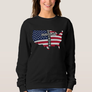 Stand For The Flag Kneel For The Cross Patriot Chr Sweatshirt