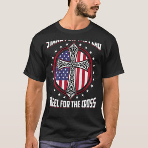 Stand for the Flag Kneel for the Cross Patriotic U T-Shirt