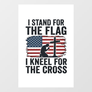 Stand for the Flag Kneel for the Cross Shirt Desig