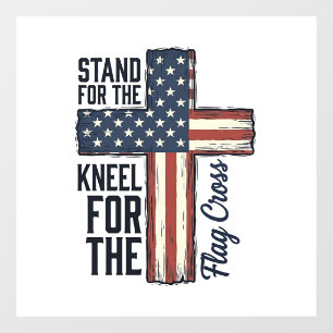 Stand for the Flag Kneel for the Cross Shirt Desig