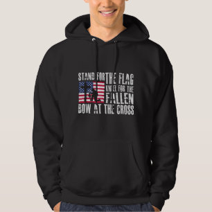 Stand For The Flag - Kneel For The Fallen Bow At T Hoodie
