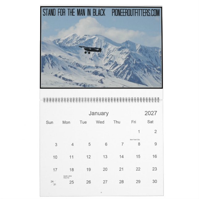 Stand for the Man in Black Printed Calendar (Jan 2027)