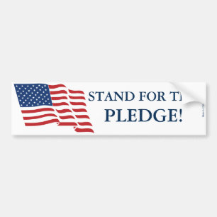 Stand For The Pledge Bumper Sticker