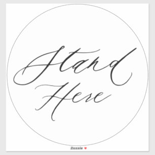 Stand Here Large Floor Marker Social Distance Shop