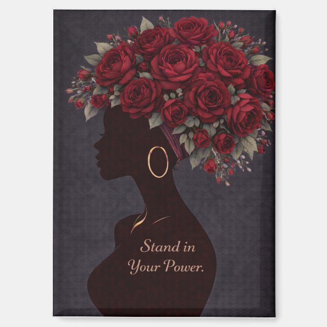 Stand in Your Power Inspirational Magnet  (Front)