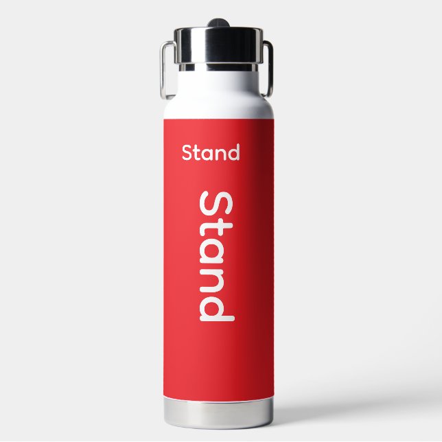 Stand Logo  Water Bottle (Front)