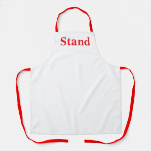 Stand Logo White Kitchen Craft Chef Apron