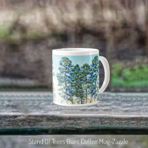 Stand Of Trees  Large Coffee Mug