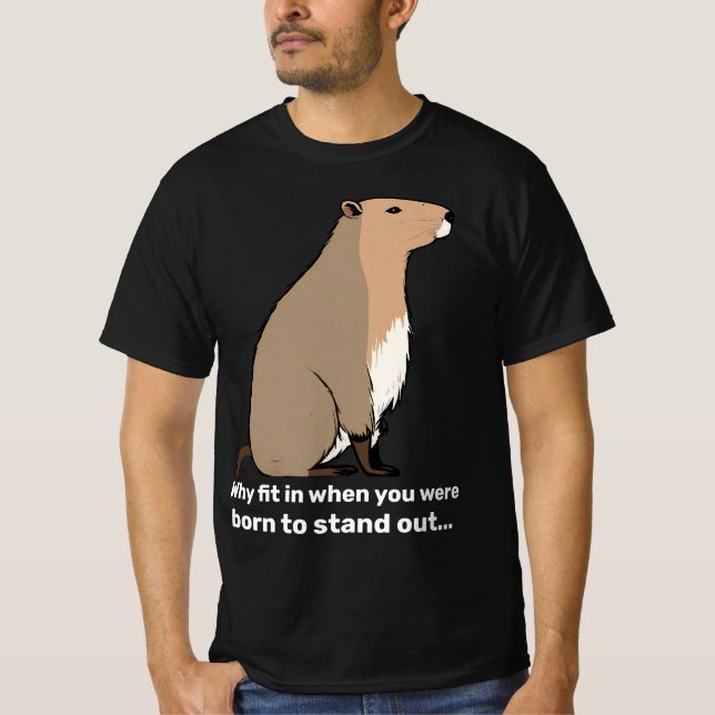Stand Out Capybara: Men's Tee (Front)