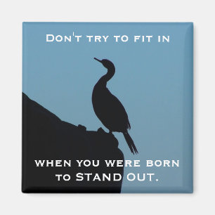 Stand Out Cormorant Magnet