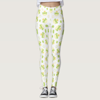 Stand out with Cute Frog and Crown Leggings