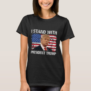 Stand President Trump American Flag Trump 2024 Men T-Shirt
