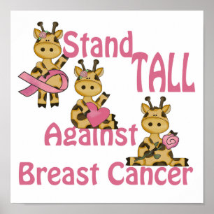stand tall against breast cancer poster