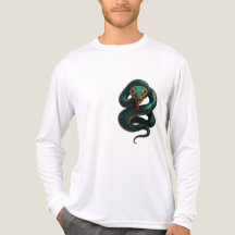 Stand Tall — Coiled Cobra Men’s Tee (Emerald, Gold