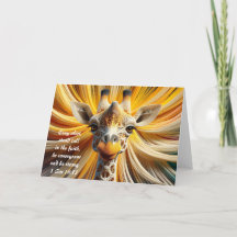 Stand Tall Giraffe Card