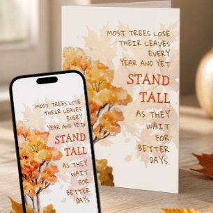 Stand Tall Inspirational Greeting Card