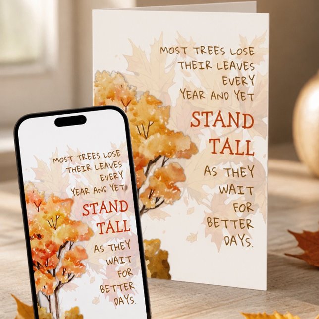 Stand Tall Inspirational Greeting Card (Creator Uploaded)