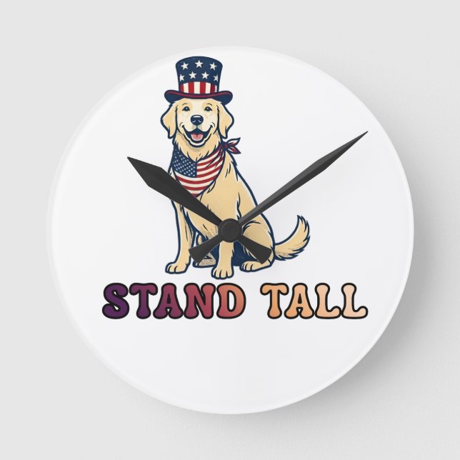 STAND TALL ROUND CLOCK (Front)