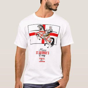 Stand Tall Stand Proud Happy St George Day Retro P T-Shirt