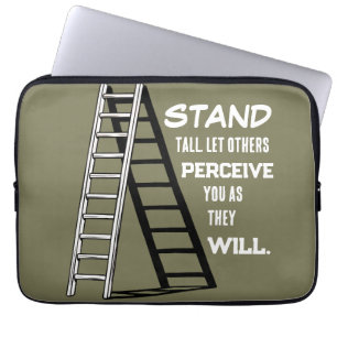 Stand Tall Stoic Quote Electronics Bag