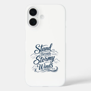 Stand Through Stormy Winds Nautical iPhone / iPad 16 Case