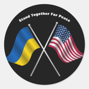 Stand Together For Peace Classic Round Sticker