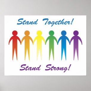 Stand Together Gay Pride Posters and Prints