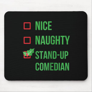 Stand-up Comedian Funny Pajama Christmas Gift Ragl Mouse Pad