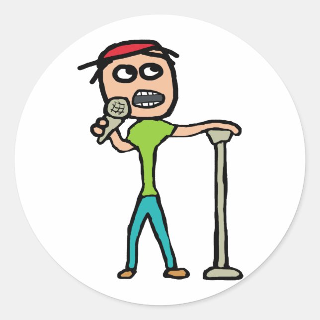 Stand Up Comedy Classic Round Sticker (Front)