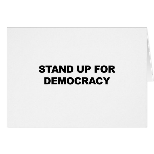Stand Up for Democracy (Front Horizontal)