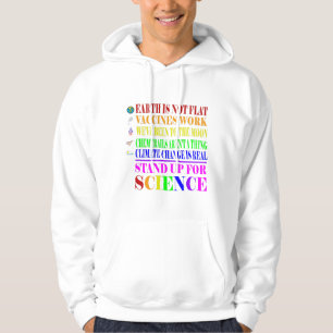 Stand Up For Science Funny and REAL Hoodie