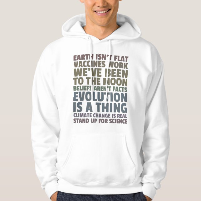 'Stand Up For Science' Hoodie (Front)