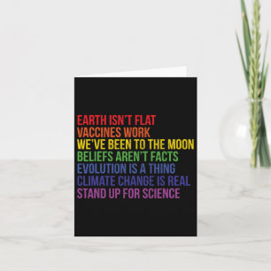 Stand Up For Science Real Earth Isn't Flat Earth D Card