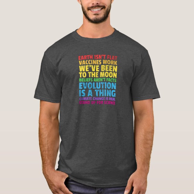 'Stand Up For Science' T-Shirt (Front)