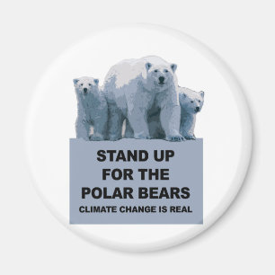 Stand Up for the Polar Bears Magnet