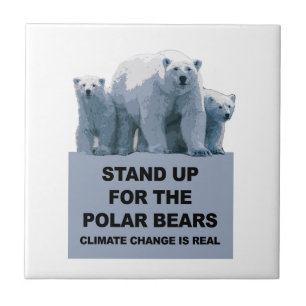 Stand Up for the Polar Bears Tile