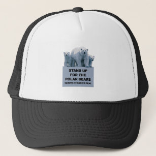 Stand Up for the Polar Bears Trucker Hat