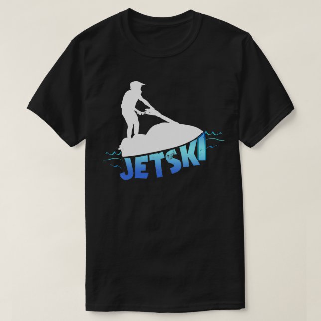 Stand up jet ski on the water T-Shirt (Design Front)