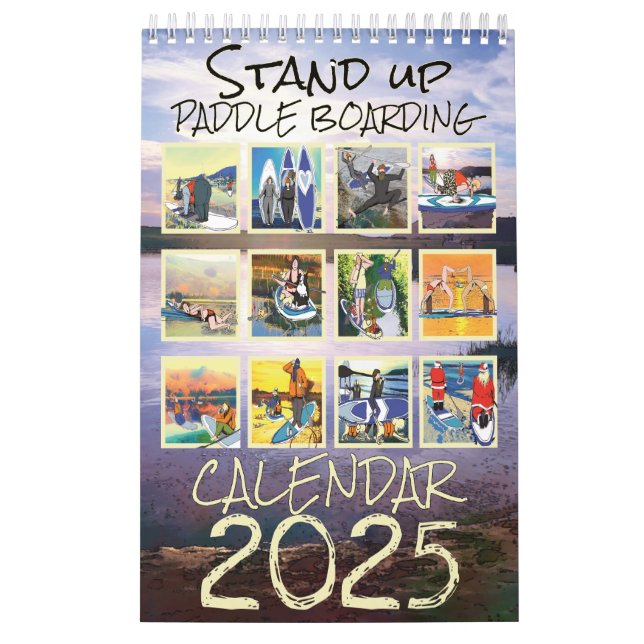 Stand Up Paddle Board Calendar 2025 (Cover)