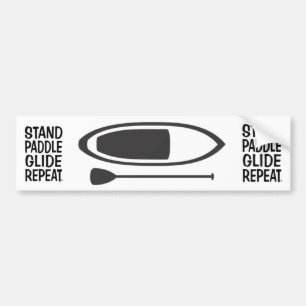 stand up paddle bumper sticker